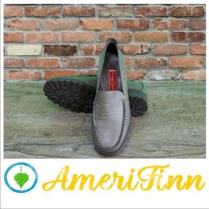 Cole Haan Olive Color Leather Loafers New- 9 1/2